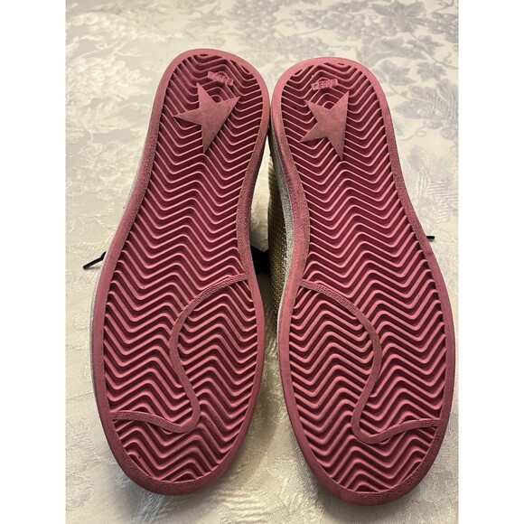 Golden Goose Gold Ballstars Leather Gold with Pink Trim  Size 37/7 - Picture 13 of 13